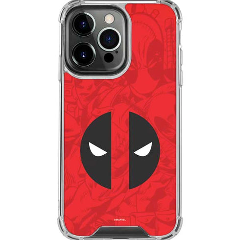 Marvel Deadpool Deadpool Emblem iPhone 16 Pro Max Clear Case